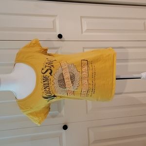 Lucky Brand women's size L corn yellow t-shirt